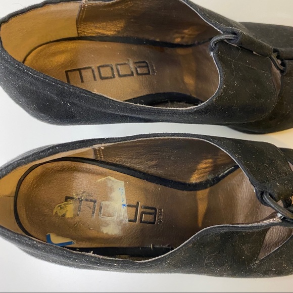 🚫SOLD🚫 Moda Spana Black Suede Heels - Picture 4 of 6